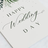 "Modern Floral" - Single Greeting Cards in Daisy by Christy Hy Lee - Close-Up