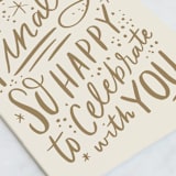 "finally!" - Single Greeting Cards in Cream by Alethea and Ruth - Close-Up
