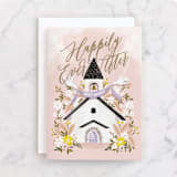 "Little Chapel" - Single Greeting Cards in Blush by Ana Sharpe - Front
