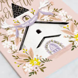 "Little Chapel" - Single Greeting Cards in Blush by Ana Sharpe - Close-Up