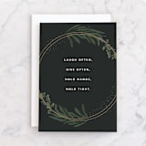 "Best Advice" - Single Greeting Cards in Evergreen by Creo Study - Front