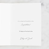 "Quite Simply" - Single Greeting Cards in Plum by Robin Ott - Customizable Interior Example