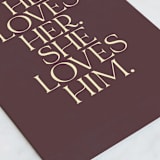 "Quite Simply" - Single Greeting Cards in Plum by Robin Ott - Close-Up