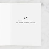 "Beau tied" - Single Greeting Cards in Tuxedo by Gwen Bedat - Interior