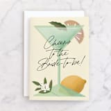 "Fun Bride" - Single Greeting Cards in Champagne by Grae - Front