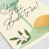 "Fun Bride" - Single Greeting Cards in Champagne by Grae - Close-Up