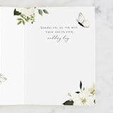 "Blossoms & Butterflies" - Single Greeting Cards in Lily by Susan Moyal - Interior