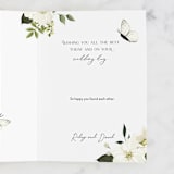 "Blossoms & Butterflies" - Single Greeting Cards in Lily by Susan Moyal - Customizable Interior Example