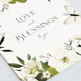 "Blossoms & Butterflies" - Single Greeting Cards in Lily by Susan Moyal - Close-Up