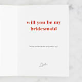 "Bridal duty" - Single Greeting Cards in Blush by Creo Study - Customizable Interior Example