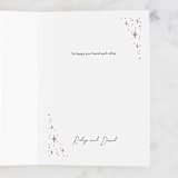 "Sparkling Bridesmaid" - Single Greeting Cards in Twilight by Rebecca Smith - Customizable Interior Example