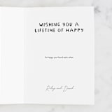 "Modern lines" - Single Greeting Cards in Ink by Kelly Watkins - Customizable Interior Example