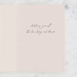 "Wedding Scripture" - Single Greeting Cards in Caramel by Amy Payne - Interior