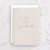 "I would be honored" - Single Greeting Cards in Blush by Pixel and Hank - Front