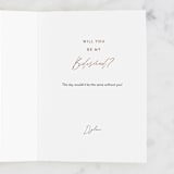 "I would be honored" - Single Greeting Cards in Blush by Pixel and Hank - Customizable Interior Example