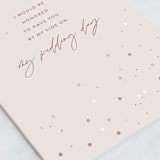 "I would be honored" - Single Greeting Cards in Blush by Pixel and Hank - Close-Up