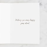 "Happy Looks Good" - Single Greeting Cards in Blush by Robin Ott - Interior