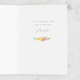 "Showered with Love" - Single Greeting Cards in Blush by Creo Study - Interior
