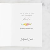 "Showered with Love" - Single Greeting Cards in Blush by Creo Study - Customizable Interior Example