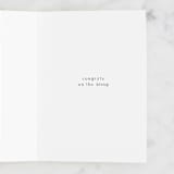 "Ring A Ding" - Single Greeting Cards in Cream by Corinne Malesic - Interior