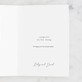 "Ring A Ding" - Single Greeting Cards in Cream by Corinne Malesic - Customizable Interior Example