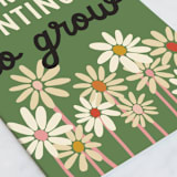 "Love Grows" - Single Greeting Cards in Leaf by Morgan Kendall - Close-Up