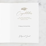 "Here Comes the Bride" - Single Greeting Cards in Blush by Paper Sun Studio - Customizable Interior Example