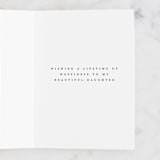 "To my daughter" - Single Greeting Cards in Powder by Hudson meet Rose - Interior