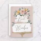"Natural Cake" - Single Greeting Cards in Blush by Petra Kern - Front
