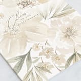 "Elegant Peony" - Single Greeting Cards in Cream by Wildfield Paper Co - Close-Up