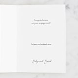 "Cheers Glass" - Single Greeting Cards in Blush by Kelly Williams - Customizable Interior Example