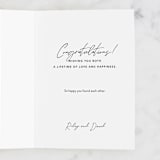 "Who is luckier" - Single Greeting Cards in Charcoal by Creo Study - Customizable Interior Example