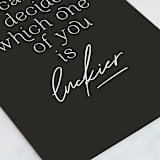"Who is luckier" - Single Greeting Cards in Charcoal by Creo Study - Close-Up