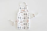 "San Francisco" - Personalizable Children's Apron in Violet by Kristie Kern - Personalizable Apron