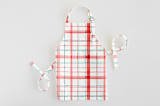 "Fun plaid" - Personalizable Children's Apron in Peppermint by Creo Study - Apron without personalization