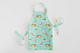 "Wild and Sweet Christmas" - Personalizable Children's Apron in Frozen Pond by Michelle Shanaman - Apron without personalization