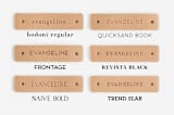 "Golden Triangle" - Personalizable Children's Apron in Rust by Cindy Lackey - Available Fonts