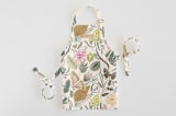 "Folk Butterflies" - Personalizable Children's Apron in Garden by Morgan Ramberg - Personalizable Apron