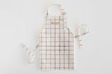 "Montauk" - Personalizable Children's Apron in Cocoa by Carolyn Nicks - Personalizable Apron