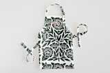 "Block Print Floral" - Personalizable Children's Apron in Dark Teal by Katharine Watson - Personalizable Apron