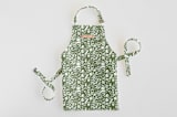 "A Baker's Holiday" - Personalizable Children's Apron in Sage by Jaclyn Ruble - Personalizable Apron