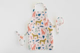 "Cheetah Tropical" - Personalizable Children's Apron in Blush by iamtanya - Apron without personalization