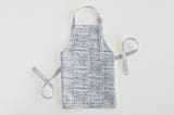 "Dashed Stripes" - Personalizable Children's Apron in Denim by Alethea and Ruth - Apron without personalization