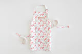 "Festive FaLaLa" - Personalizable Children's Apron in Red Berry by Hooray Creative - Personalizable Apron