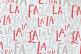 "Festive FaLaLa" - Personalizable Children's Apron in Red Berry by Hooray Creative - Fabric Detail