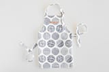 "Minimalist circles" - Personalizable Children's Apron in Navy by Sabrin Deirani - Personalizable Apron