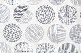 "Minimalist circles" - Personalizable Children's Apron in Navy by Sabrin Deirani - Fabric Detail