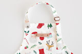 "Sugarplum" - Personalizable Children's Apron in Stocking by peetie design - Tag in Bodoni Regular