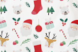 "Sugarplum" - Personalizable Children's Apron in Stocking by peetie design - Fabric Detail