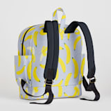"Go Bananas" - Small Backpack in Banana by Baumbirdy - Back and Shoulder Straps